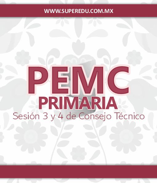 Programa Escolar de Mejora Continua - PEMC Primaria ( Sesión 3 y 4 ) 2020 - 2021