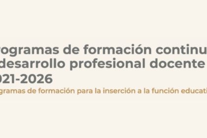 Programa de formación continua y desarrollo profesional docente 2021 - 2026