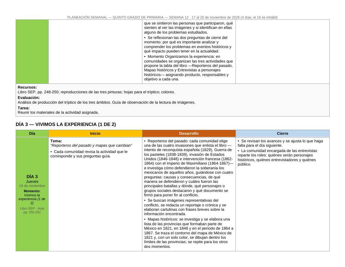 Planeación Primer Trimestre para 5° de Primaria | Nuevo Modelo Educativo | Ciclo Escolar 2026 - 2027 - Imagen 6