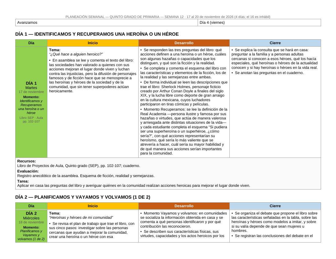 Planeación Primer Trimestre para 5° de Primaria | Nuevo Modelo Educativo | Ciclo Escolar 2026 - 2027 - Imagen 10