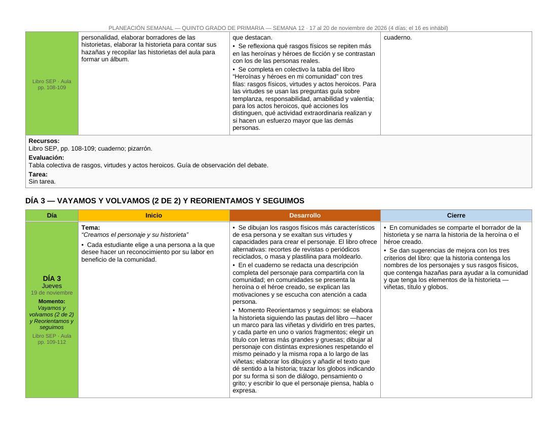 Planeación Primer Trimestre para 5° de Primaria | Nuevo Modelo Educativo | Ciclo Escolar 2026 - 2027 - Imagen 11