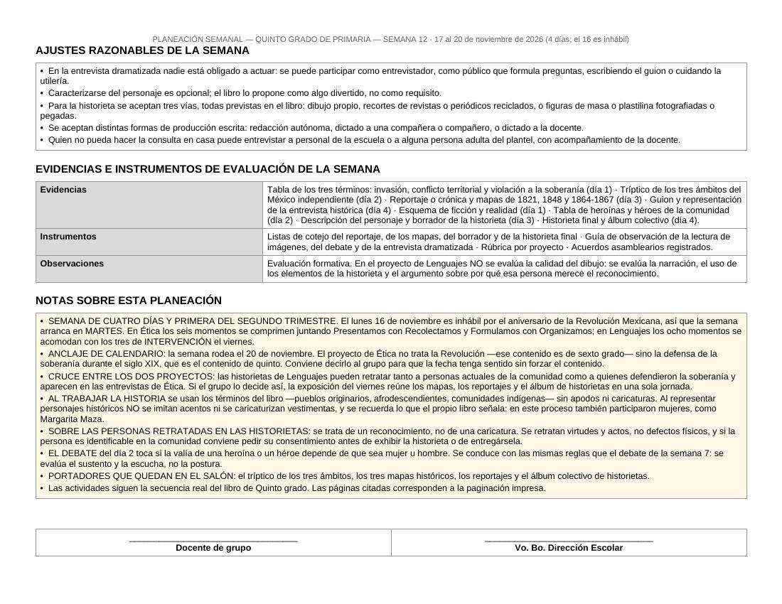 Planeación Primer Trimestre para 5° de Primaria | Nuevo Modelo Educativo | Ciclo Escolar 2026 - 2027 - Imagen 14