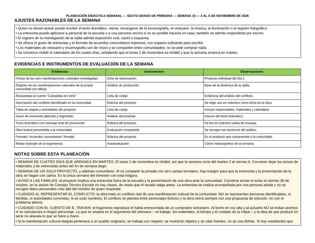 Planeación Primer Trimestre para 6° de Primaria | Nuevo Modelo Educativo | Ciclo Escolar 2026 - 2027 - Imagen 8