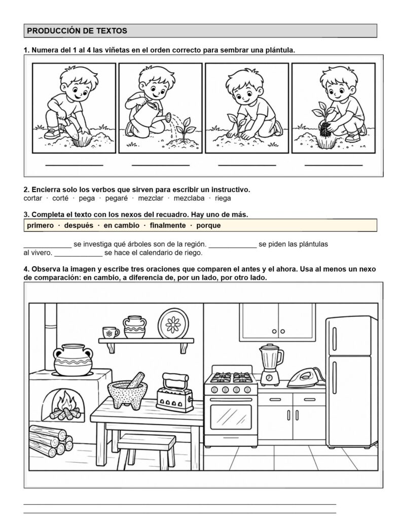 Ejemplo Examen 4° Primaria Trimestre I - página 3