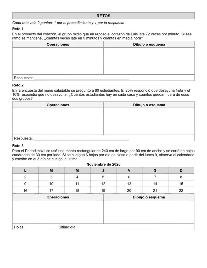 Ejemplo Examen 5° Primaria Trimestre I - página 7