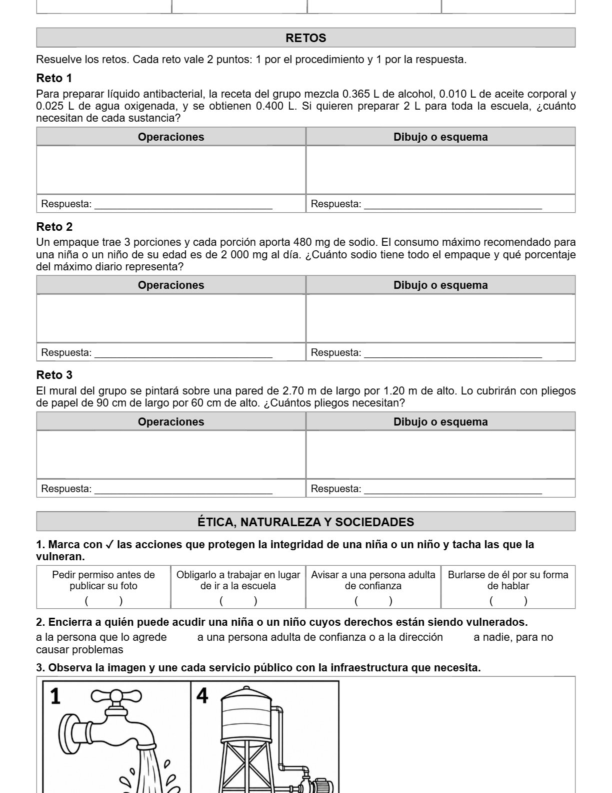 Ejemplo Examen 6° Primaria Trimestre I - página 6